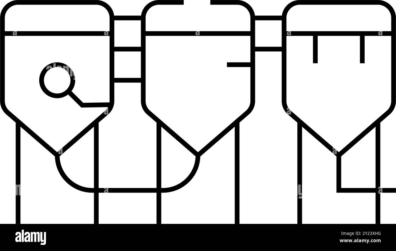 process of neutralization, discoloration and deodorization line icon ...