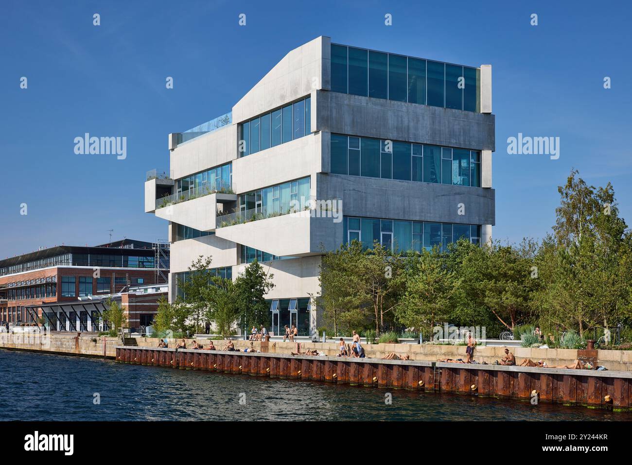 BIG – Bjarke Ingels Group HQ, 2023; Sundkaj, Copenhagen, Denmark Stock Photo