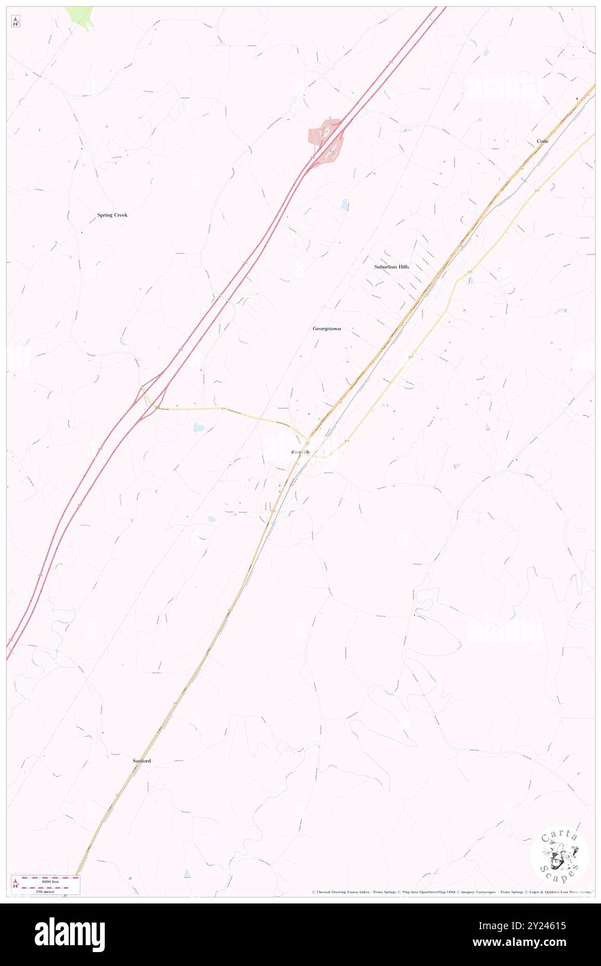 Riceville, McMinn County, US, United States, Tennessee, N 35 23' 5'', S 84 41' 34'', map, Cartascapes Map published in 2024. Explore Cartascapes, a map revealing Earth's diverse landscapes, cultures, and ecosystems. Journey through time and space, discovering the interconnectedness of our planet's past, present, and future. Stock Photo