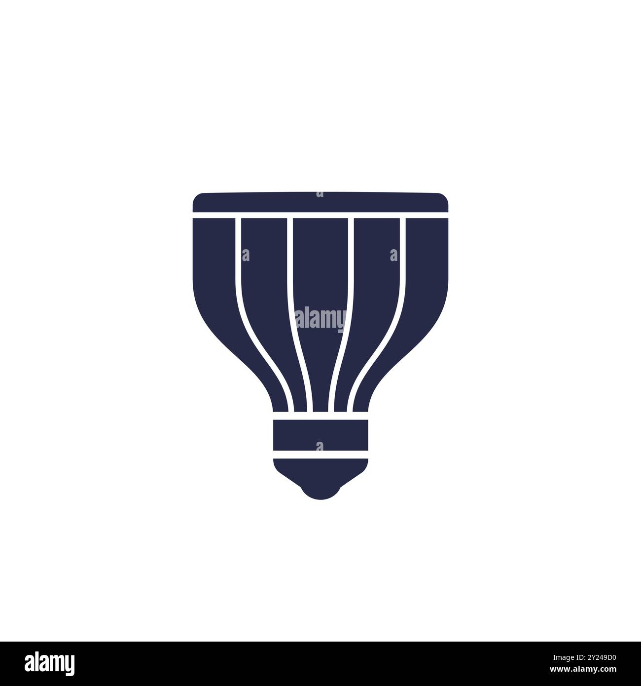 Led grow light icon on white Stock Vector