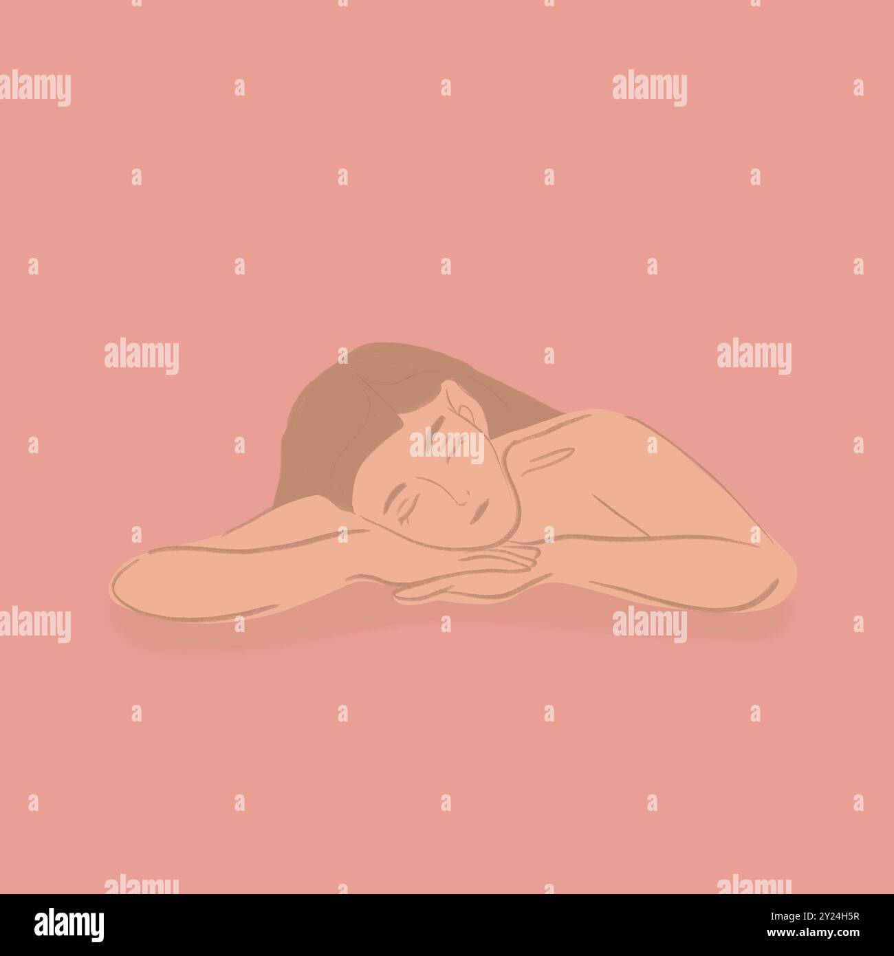 Restfulness Posture conveys hi-res stock photography and images - Alamy