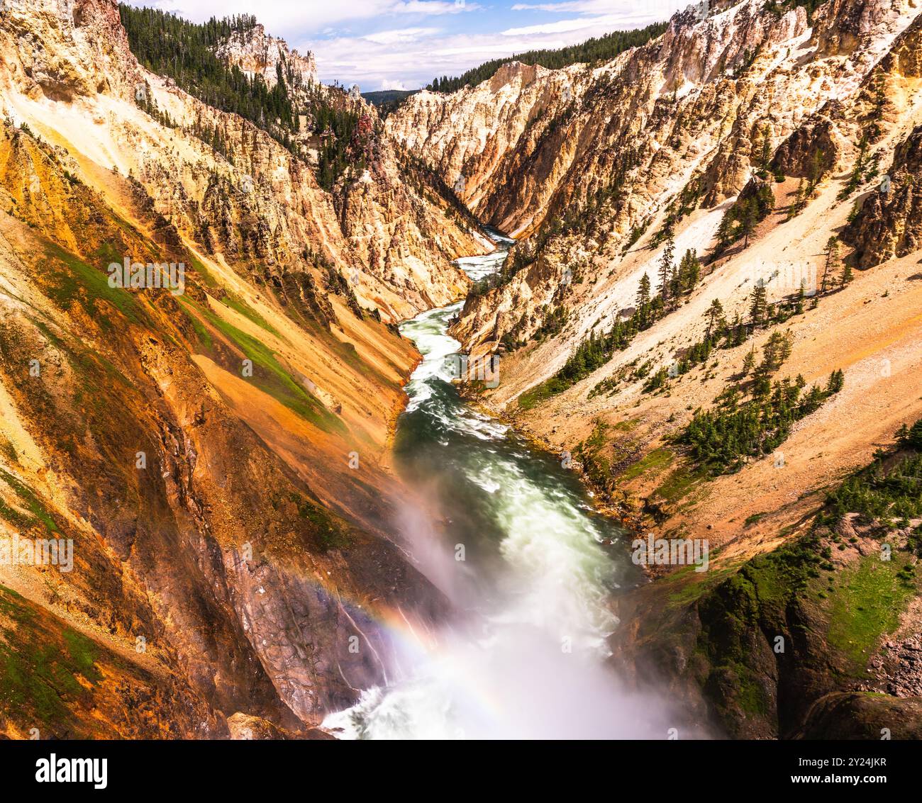 Rainbow Mist Rocks Yellowstone geological marvel hi-res stock photography and images - Alamy