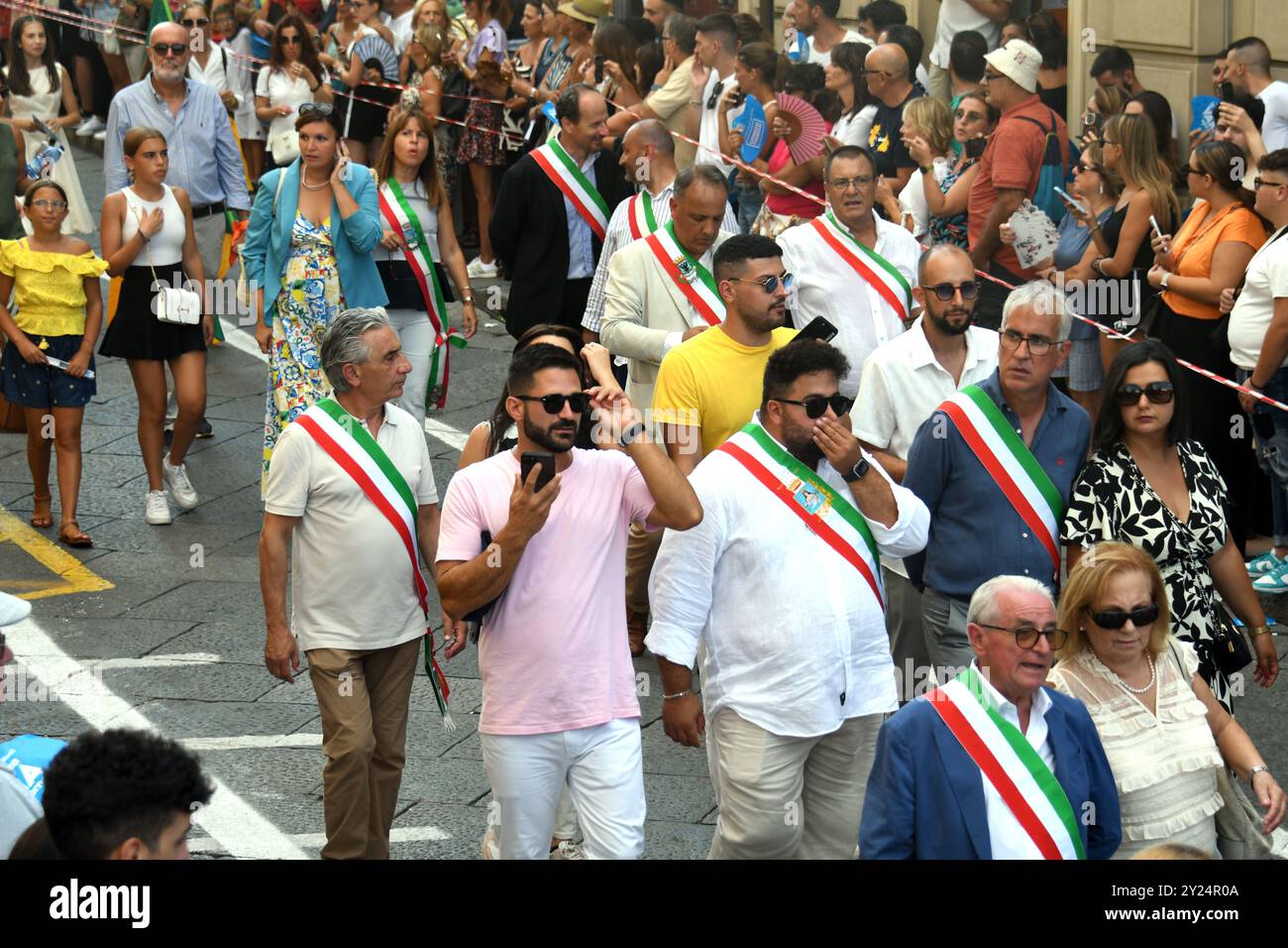 Palmi Reggio Calabria 25 aug 2024 - Varia di Palmi, la Varia,procession Stock Photo