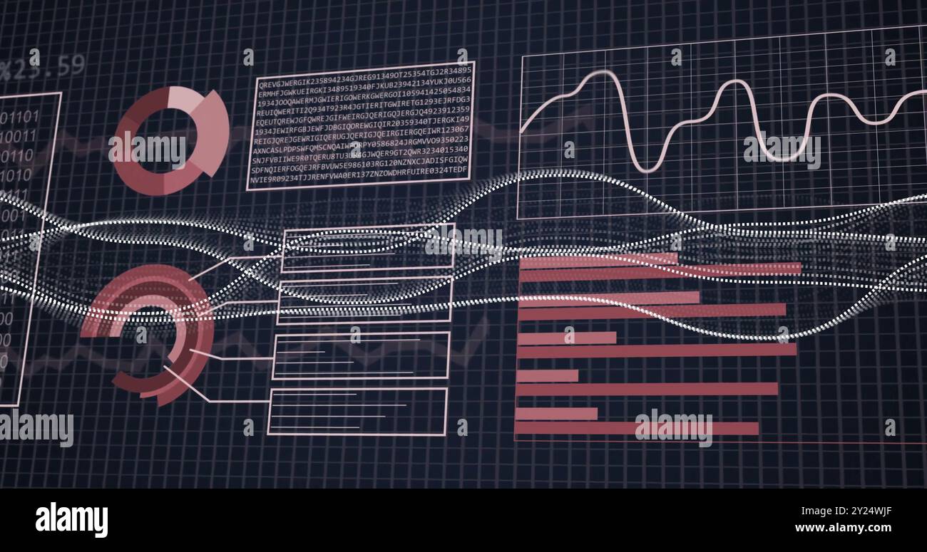 Binary code and financial data processing over fluctuating graph and ...