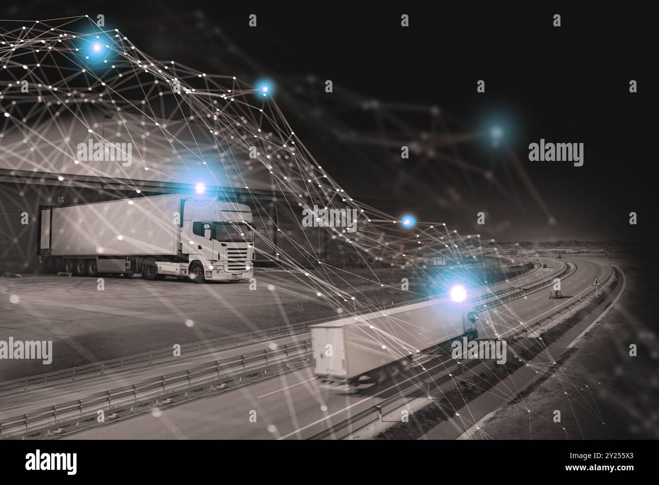 Autonomous cargo container transport system hi-res stock photography ...