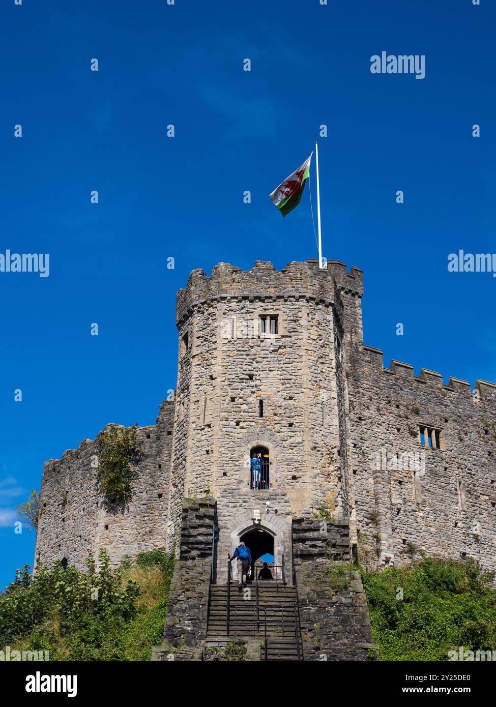 Norman Keep, Cardiff Castle, Cardiff, Wales, UK, GB. Stock Photo