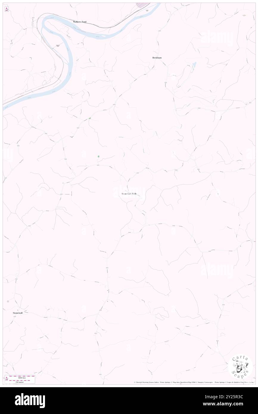 Stonewall Mills, Appomattox County, US, United States, Virginia, N 37 26' 53'', S 78 54' 57'', map, Cartascapes Map published in 2024. Explore Cartascapes, a map revealing Earth's diverse landscapes, cultures, and ecosystems. Journey through time and space, discovering the interconnectedness of our planet's past, present, and future. Stock Photo