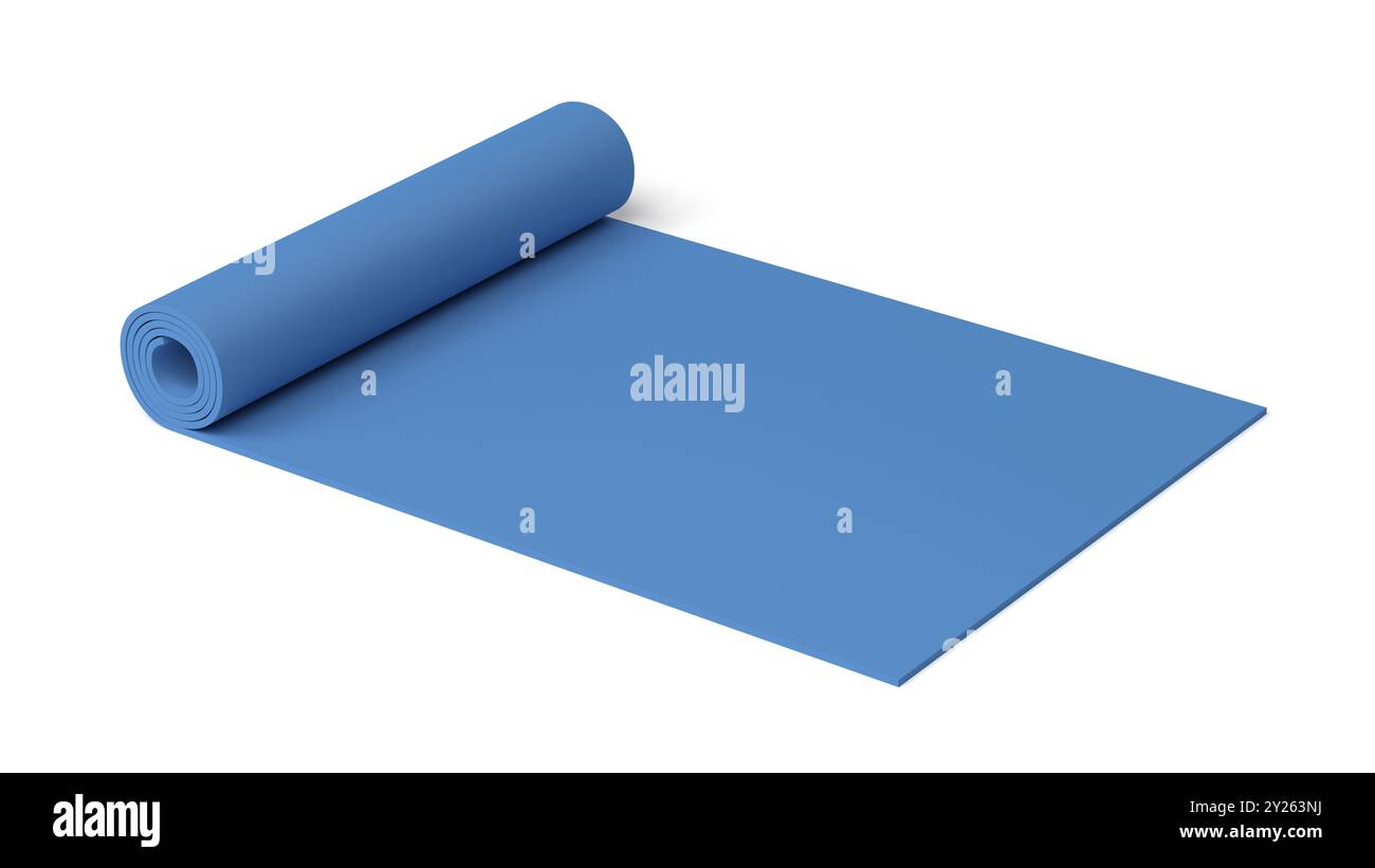 Yoga mat. 3d illustration. Stock Photo