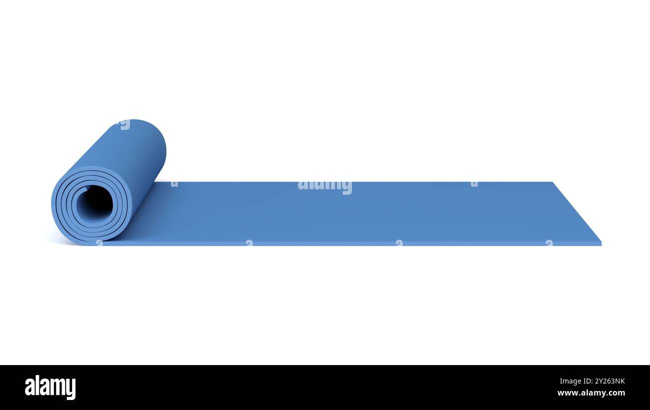 Yoga mat. 3d illustration. Stock Photo