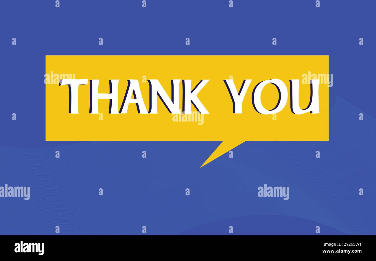 Thank you card design. vector illustration. Stock Vector