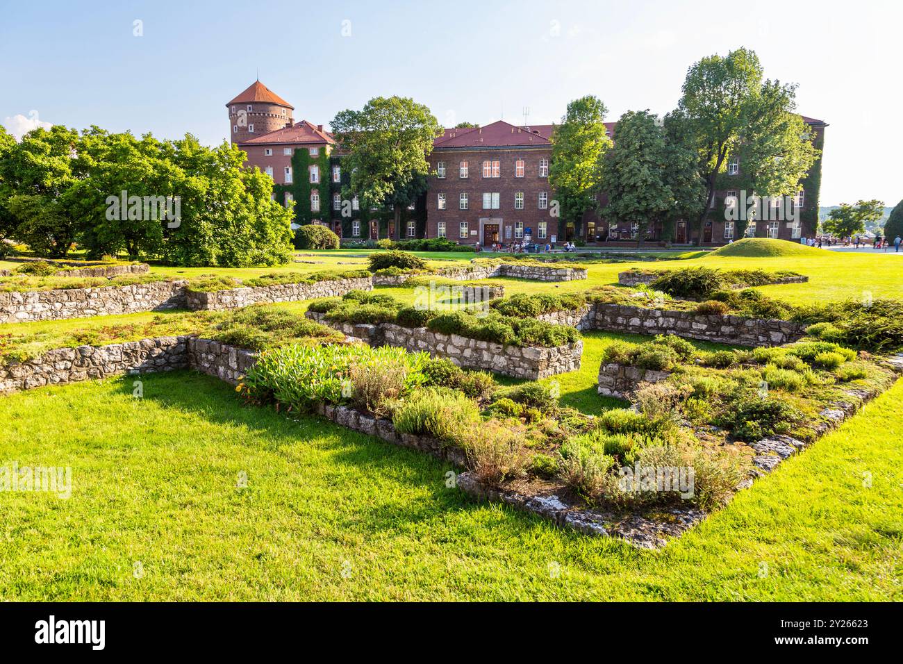 Old hospital / conference centre at Wawel Castle, Krokow, Poland Stock Photo