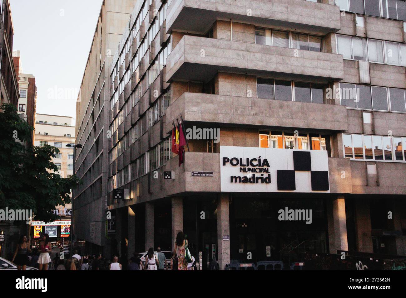 Madrid, Spain. May 1, 2024 Modern building of a Municipal Police ...