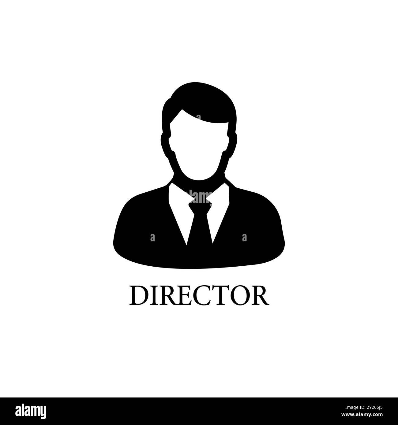 Director icon. Trendy flat vector Director icon on white background from Professions collection, vector illustration can be use for web and mobile Stock Vector