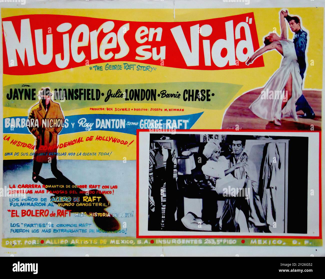 George Raft Story, the - Vintage Spanish (Mexico) Lobby Card Stock ...