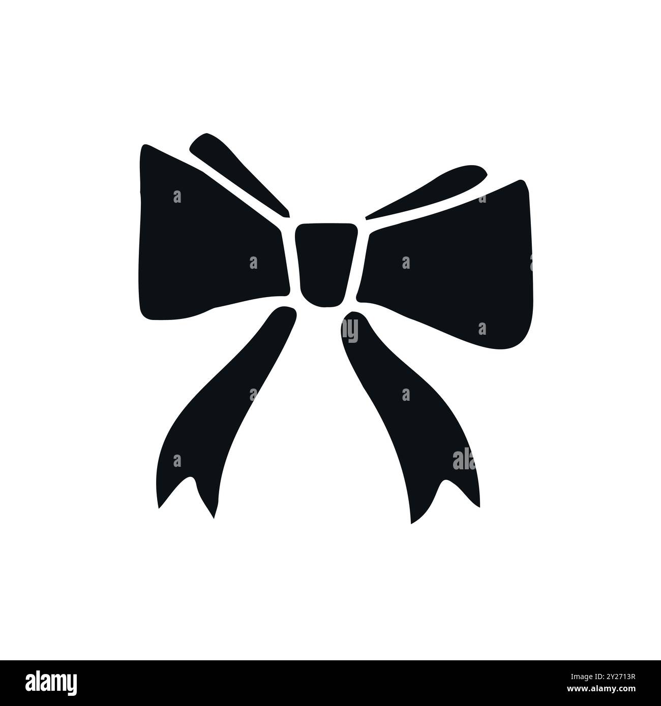 Vector hand drawn doodle sketch bow tie isolated on white background ...