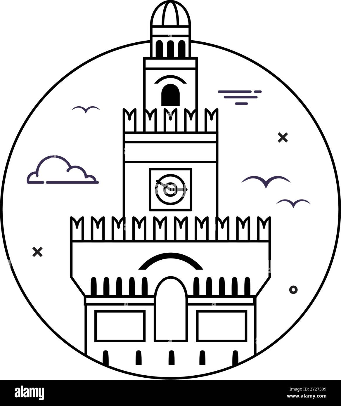 Milan palace Stock Vector Images - Alamy