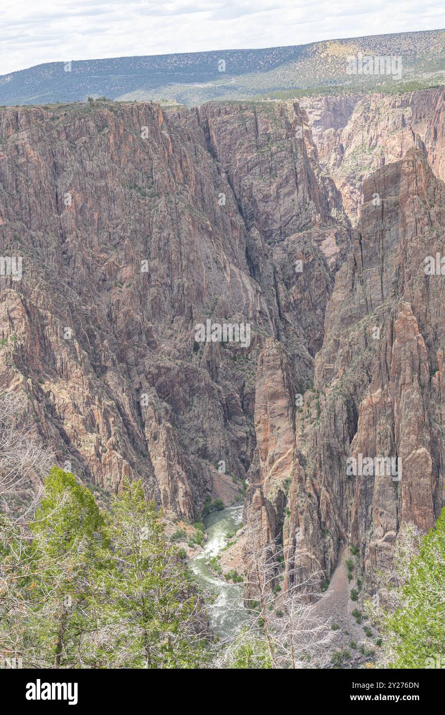 The Gunnison river in the Black Canyon in Gunnison National Park, Colorado, USA Stock Photo