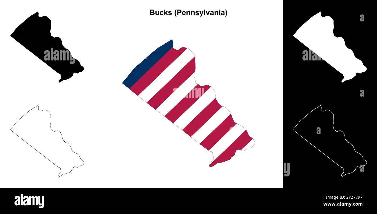 Bucks vector map hi-res stock photography and images - Alamy