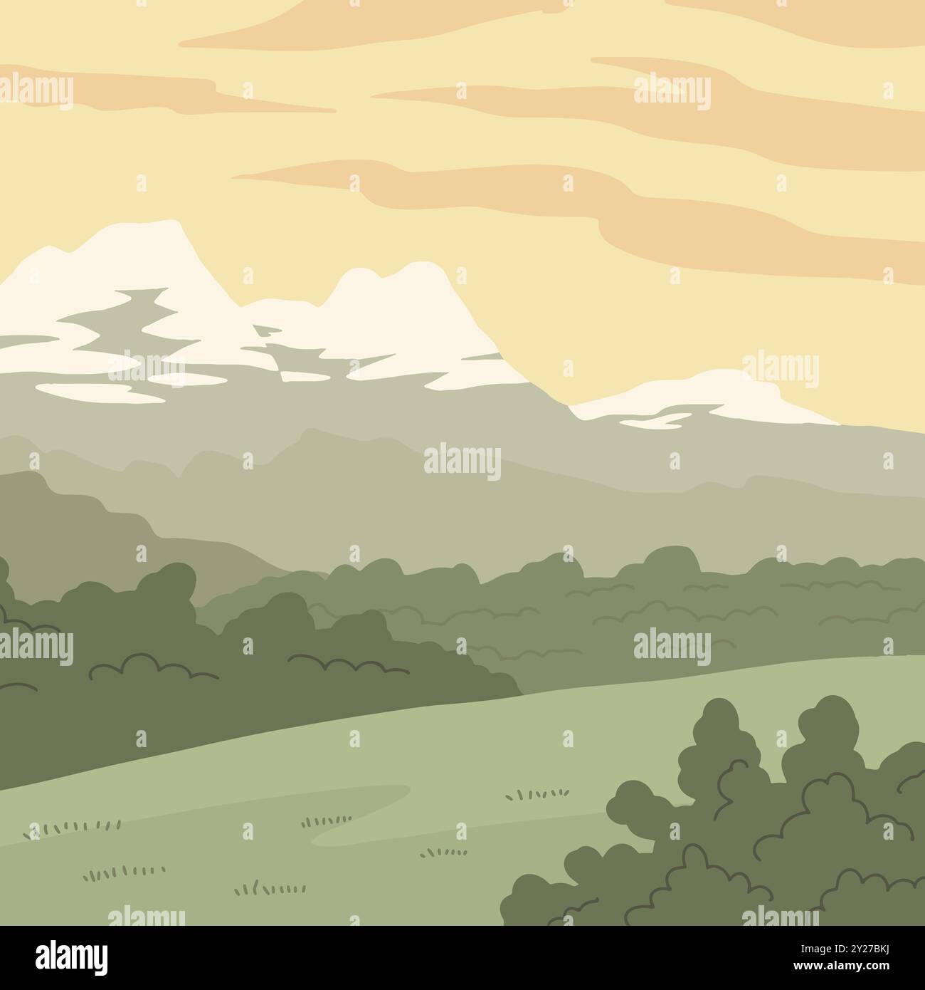 Beautiful field field Stock Vector Images - Alamy