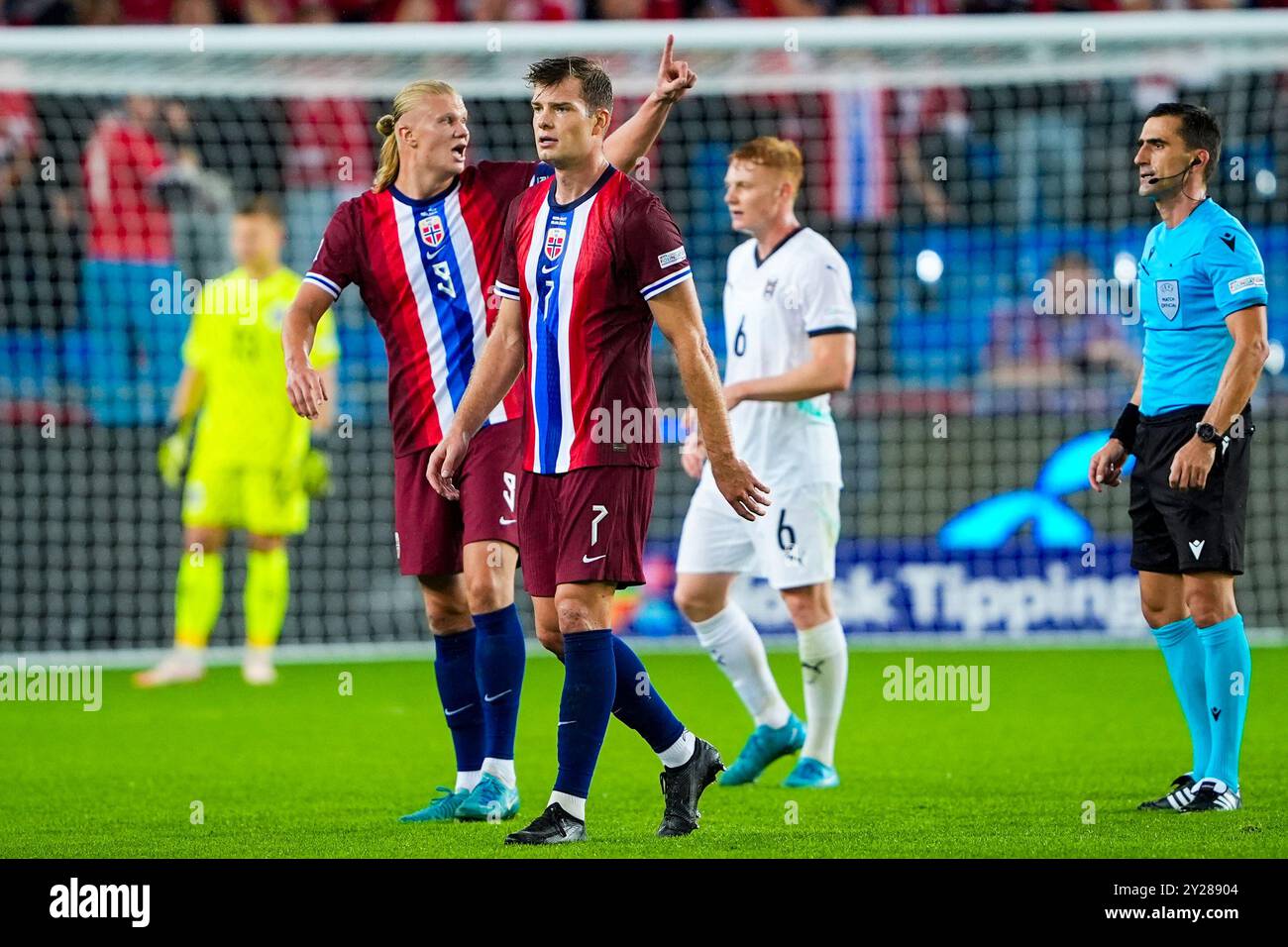 Soloth Oslo 20240909. Erling Braut Haaland and Alexander Sorloth during the ...