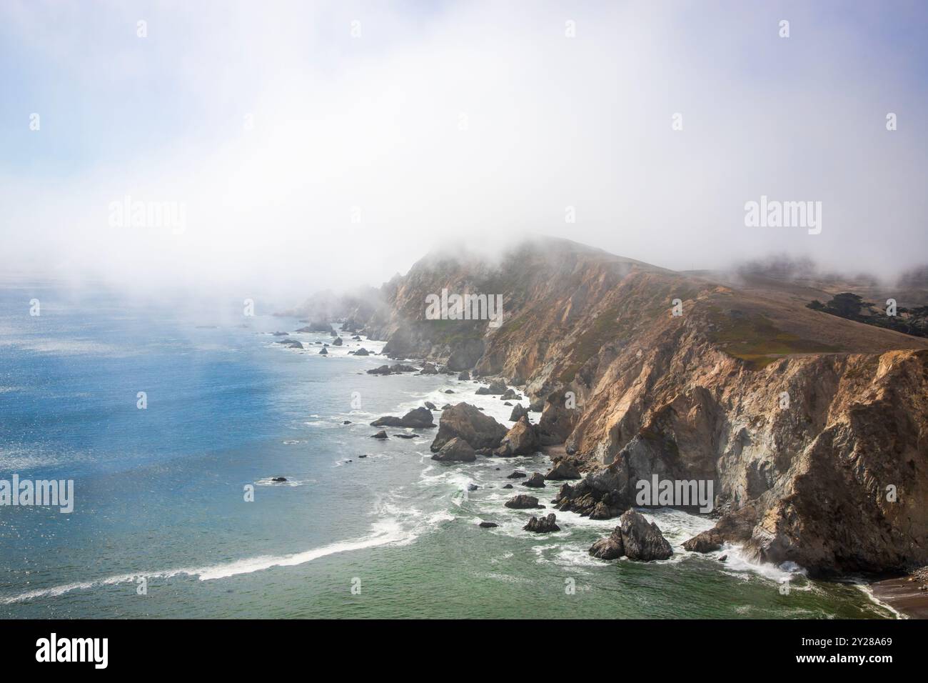 Point Reyes National Seashore is in Marin County on the Pacific coast of northern California in the United States. - Stock Image