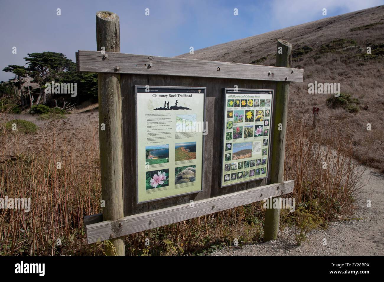 Point Reyes National Seashore is in Marin County on the Pacific coast of northern California in the United States. - Stock Image