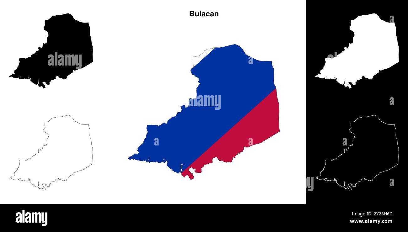 Bulacan province outline map set Stock Vector Image & Art - Alamy