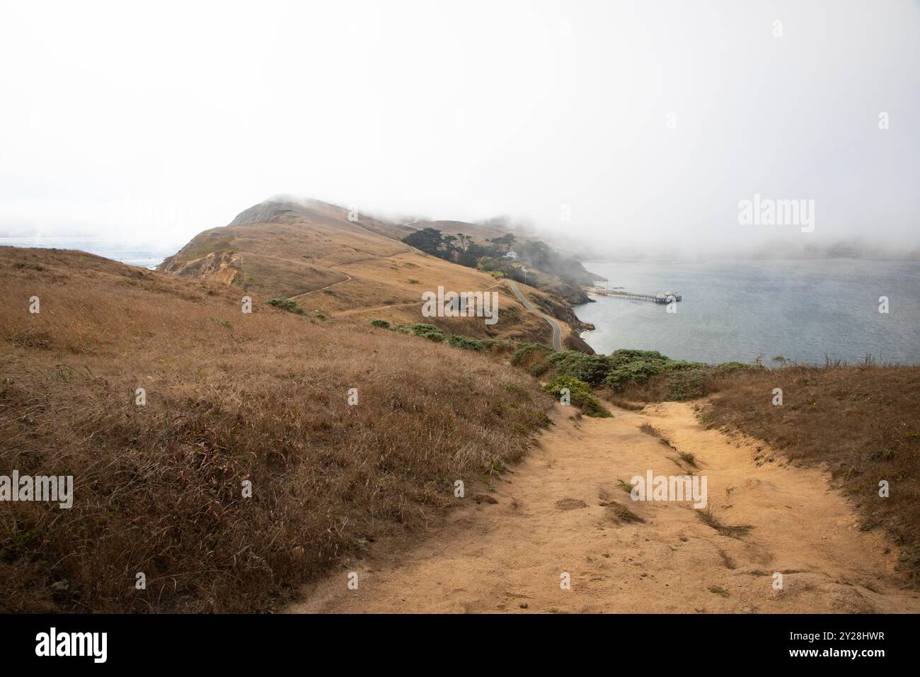 Point Reyes National Seashore is in Marin County on the Pacific coast of northern California in the United States. - Stock Image
