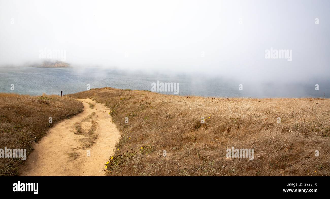 Point Reyes National Seashore is in Marin County on the Pacific coast of northern California in the United States. - Stock Image