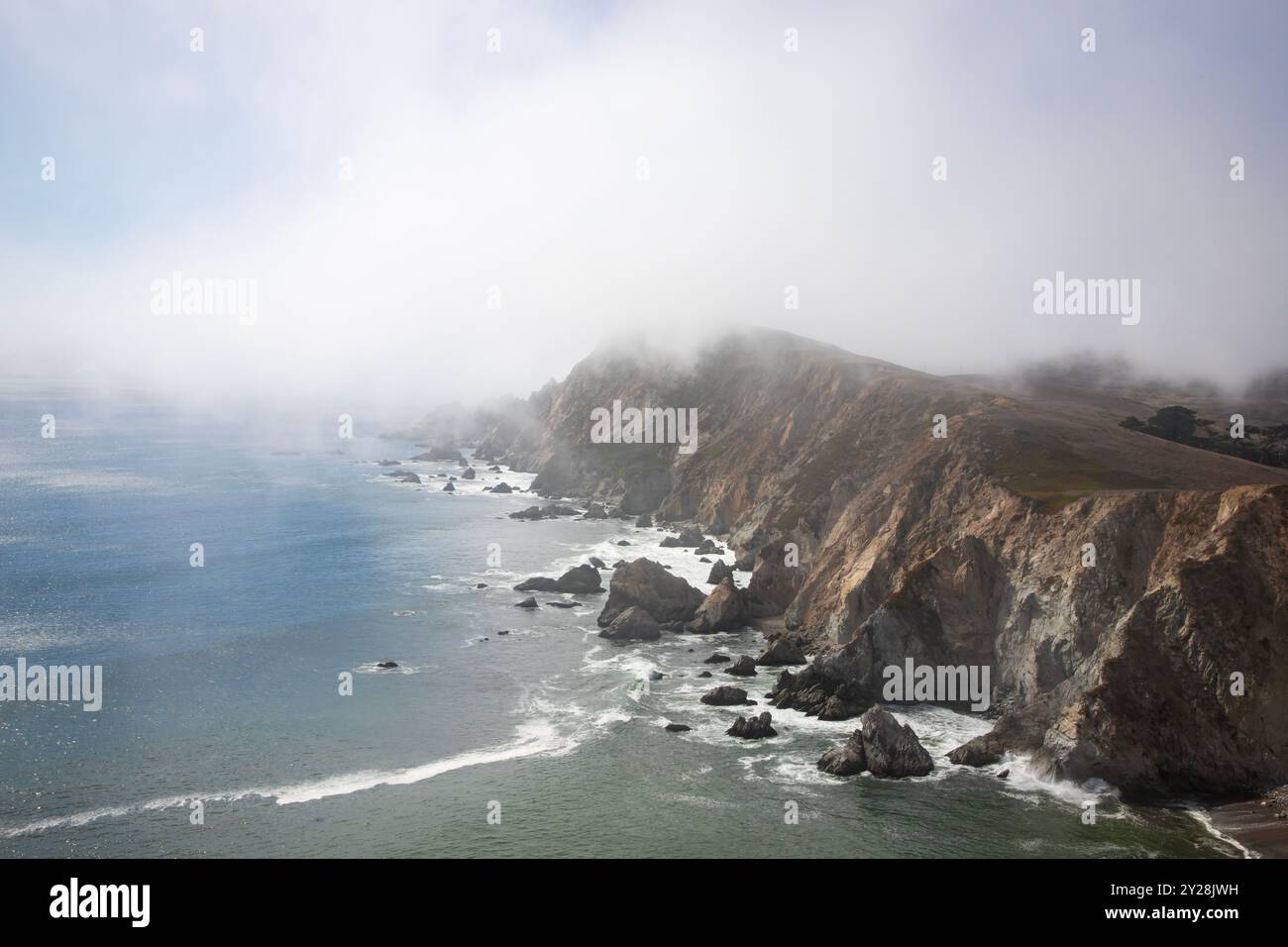 Point Reyes National Seashore is in Marin County on the Pacific coast of northern California in the United States. - Stock Image