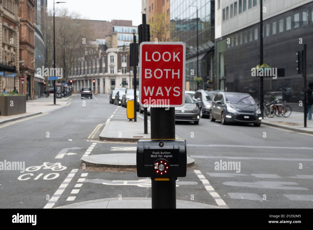 Transportation in London city, roads, road signes, street signes ...
