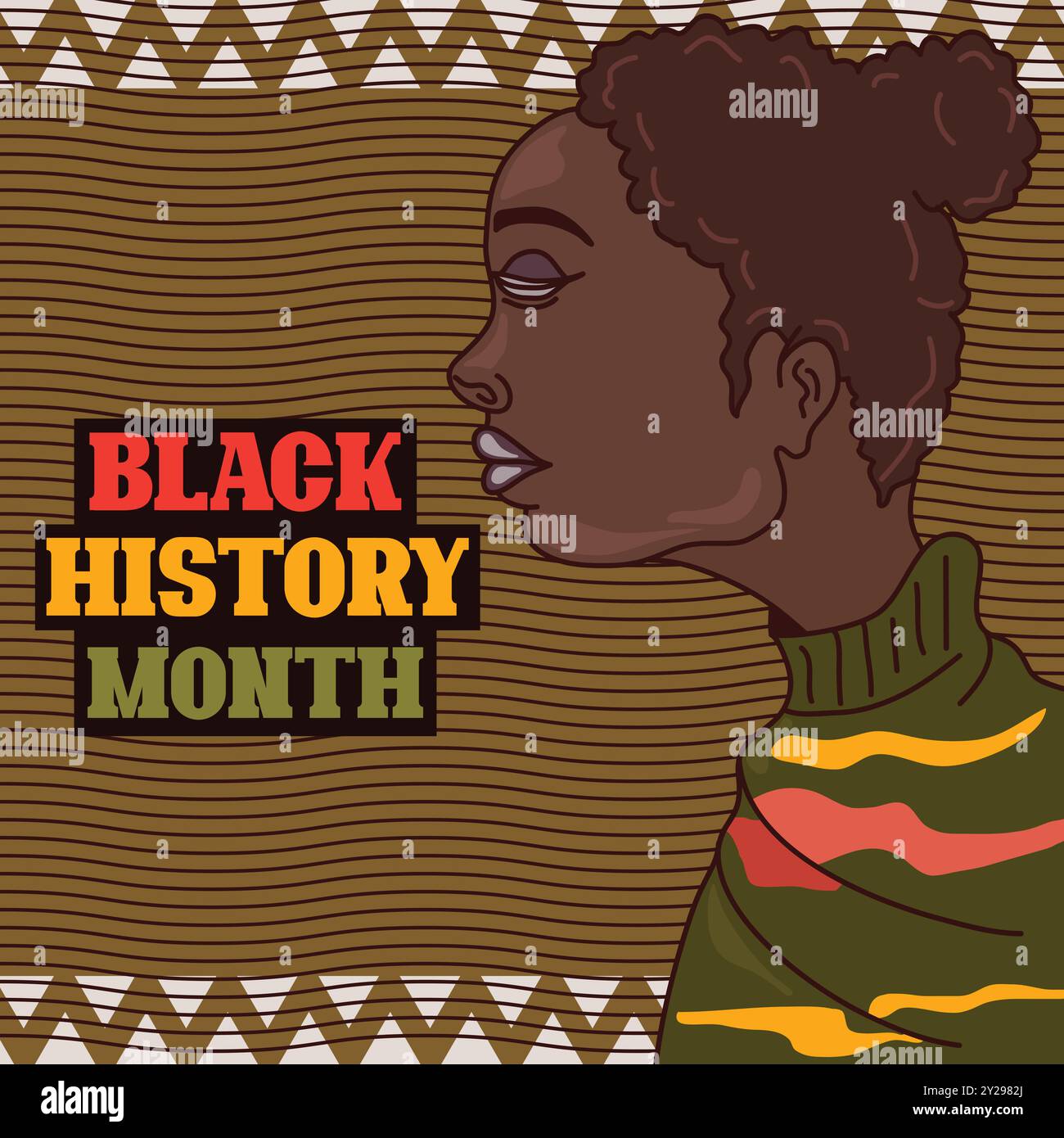 Illustration black history month Stock Vector Images - Alamy