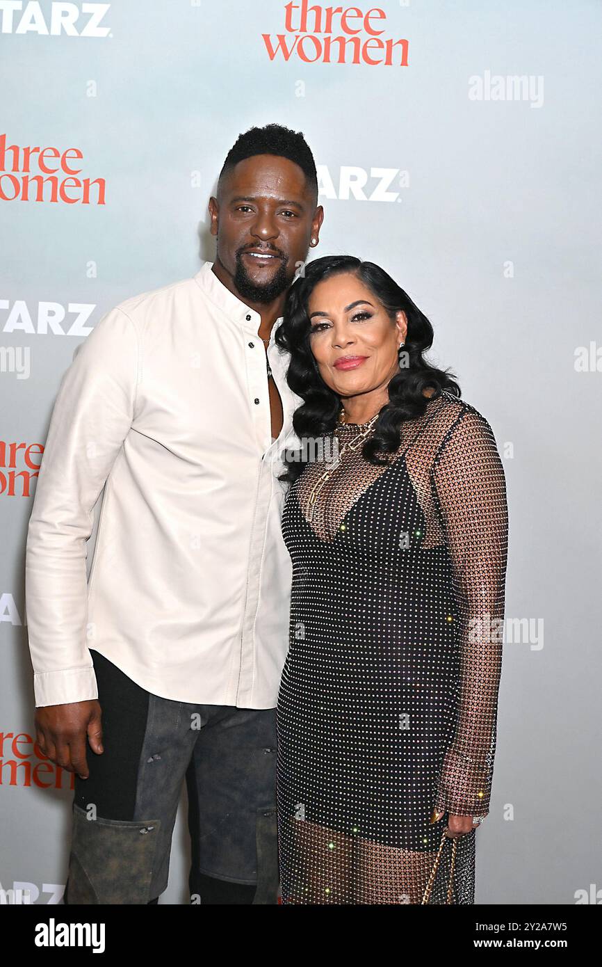 Blair Underwood and wife Josie Hart attend the STARZ 's "Three Women