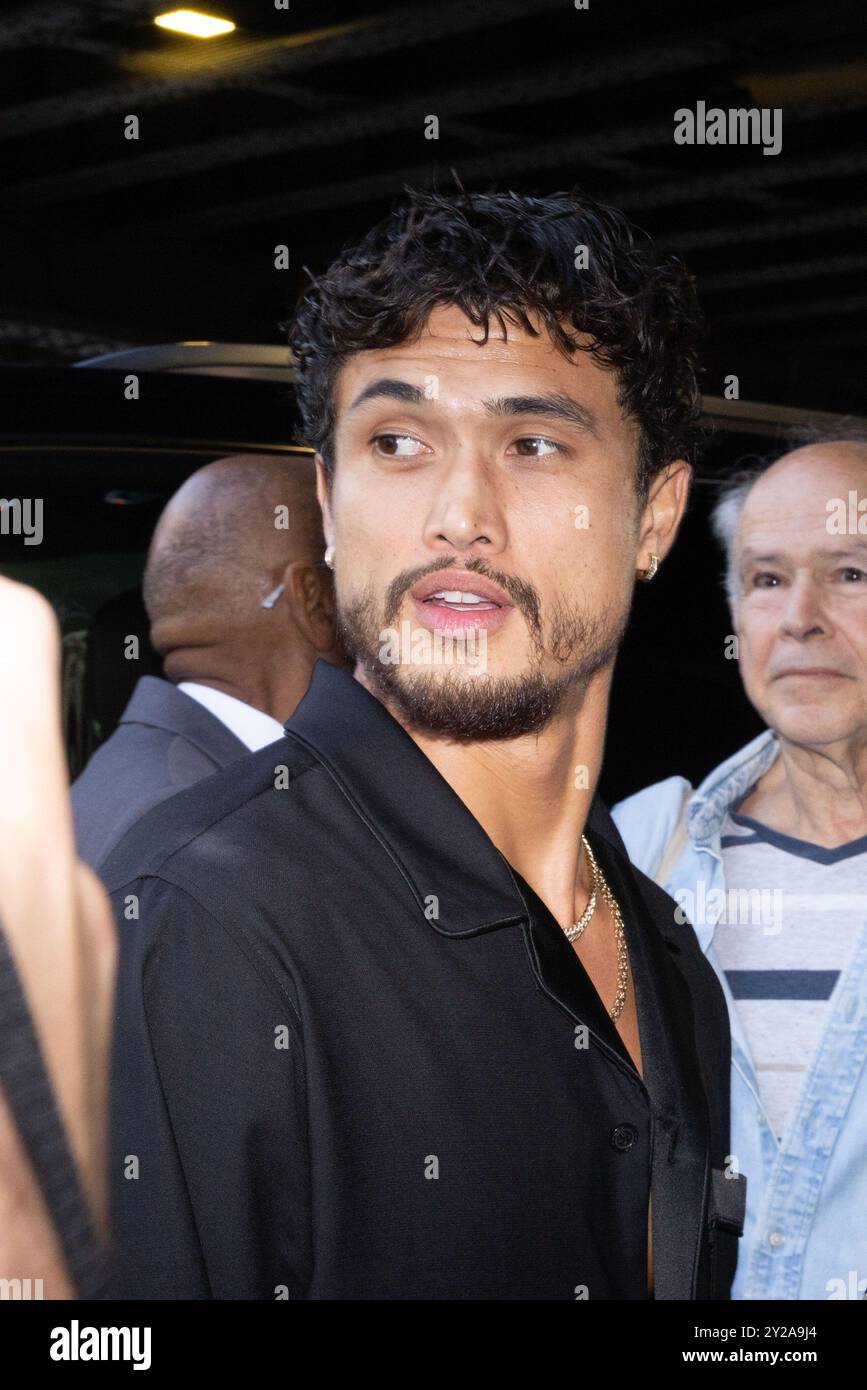 Charles Melton attends the Coach fashion show during the September 2024