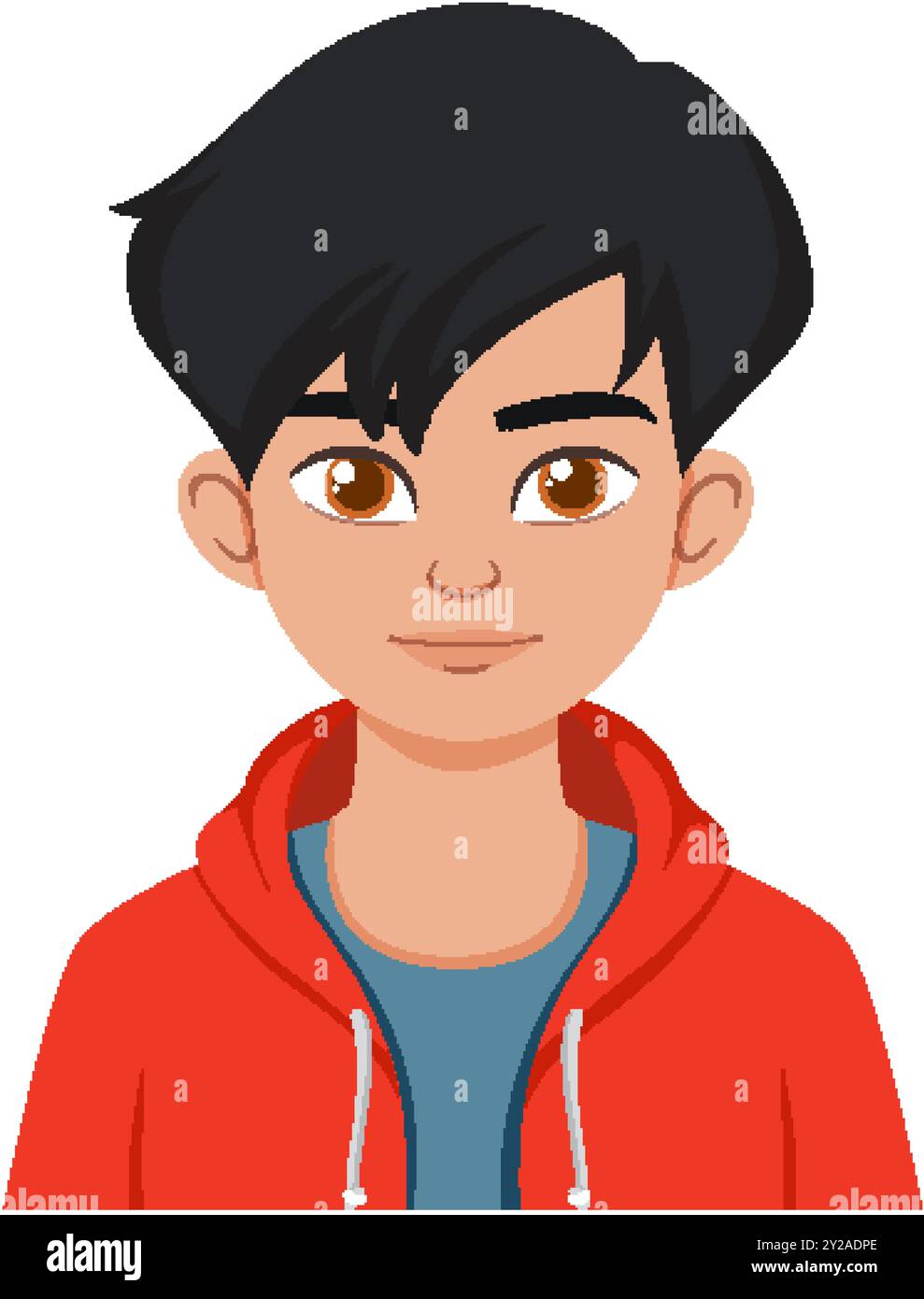 Illustration of a young man smiling Stock Vector Image & Art - Alamy