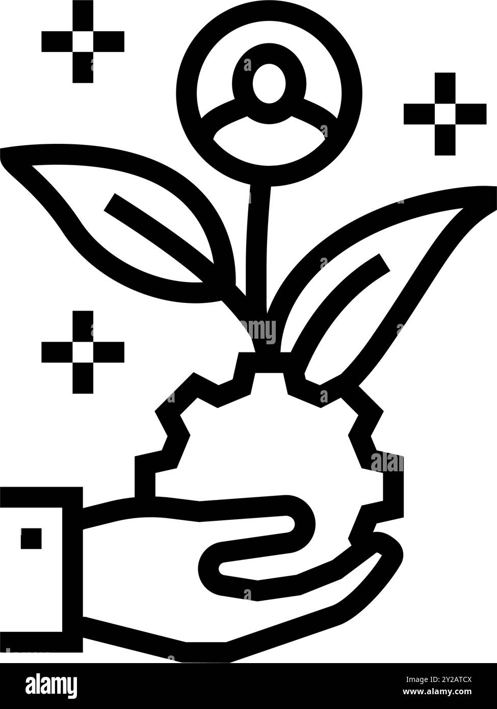 lead nurturing business process line icon vector illustration Stock ...