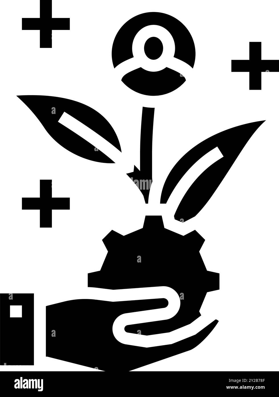 lead nurturing business process glyph icon vector illustration Stock ...
