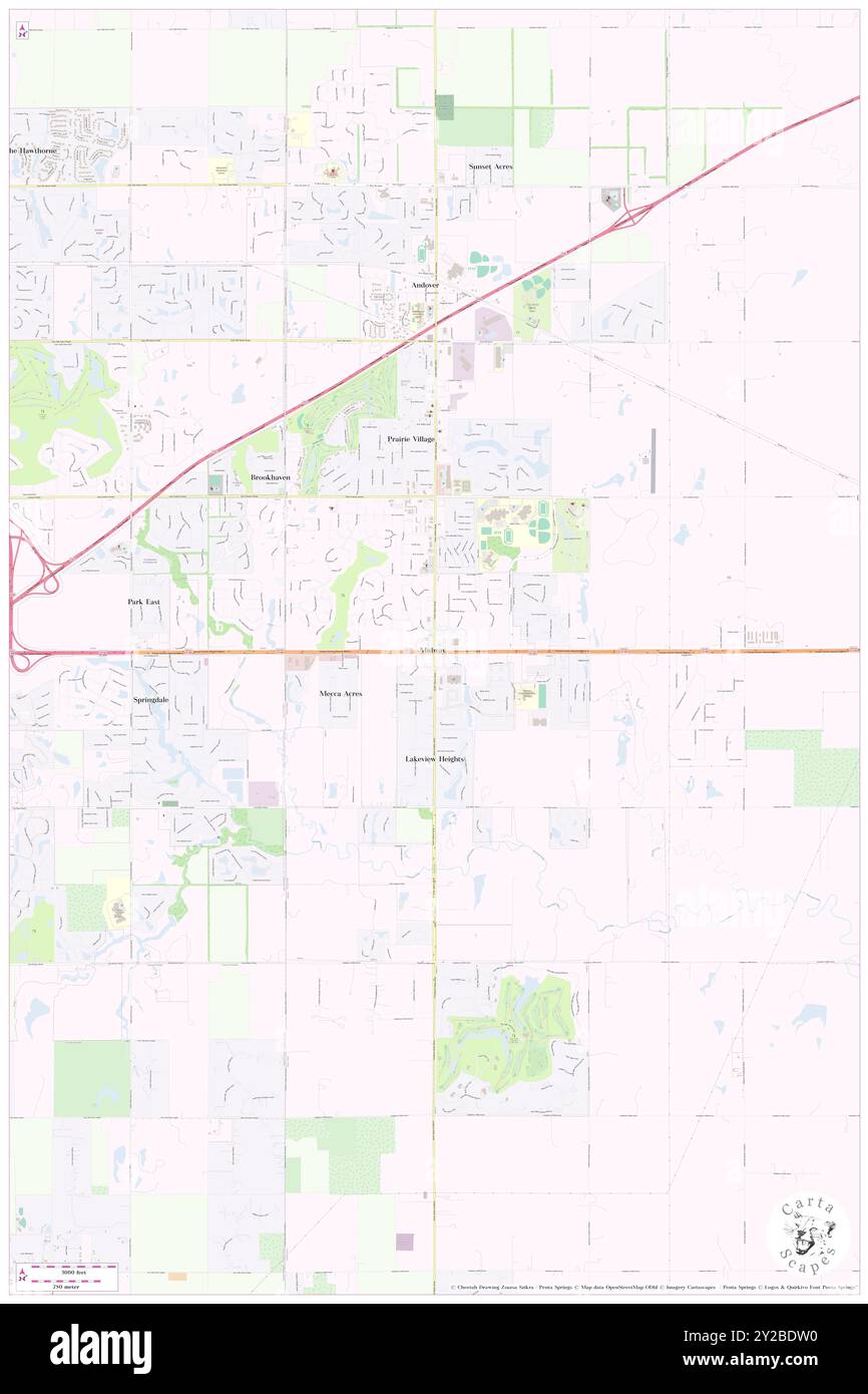 Midway, Butler County, US, United States, Kansas, N 37 40' 46'', S 97 8' 7'', map, Cartascapes Map published in 2024. Explore Cartascapes, a map revealing Earth's diverse landscapes, cultures, and ecosystems. Journey through time and space, discovering the interconnectedness of our planet's past, present, and future. Stock Photo