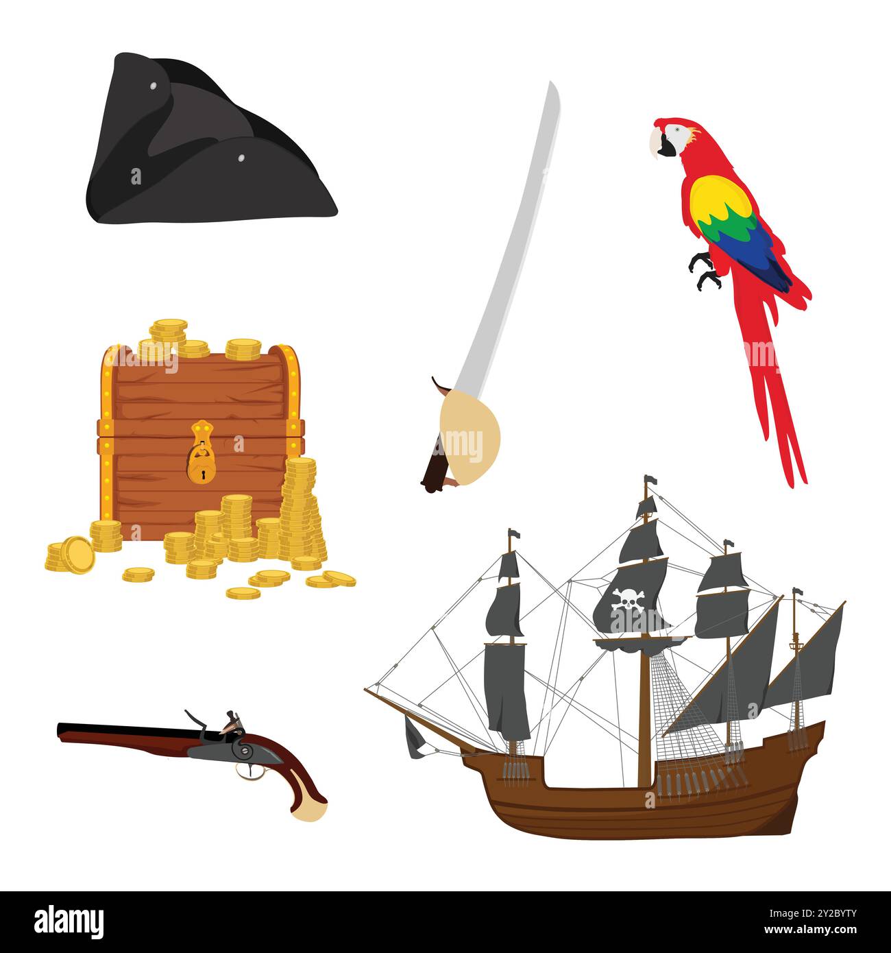 Treasures vector vectors hi-res stock photography and images - Alamy