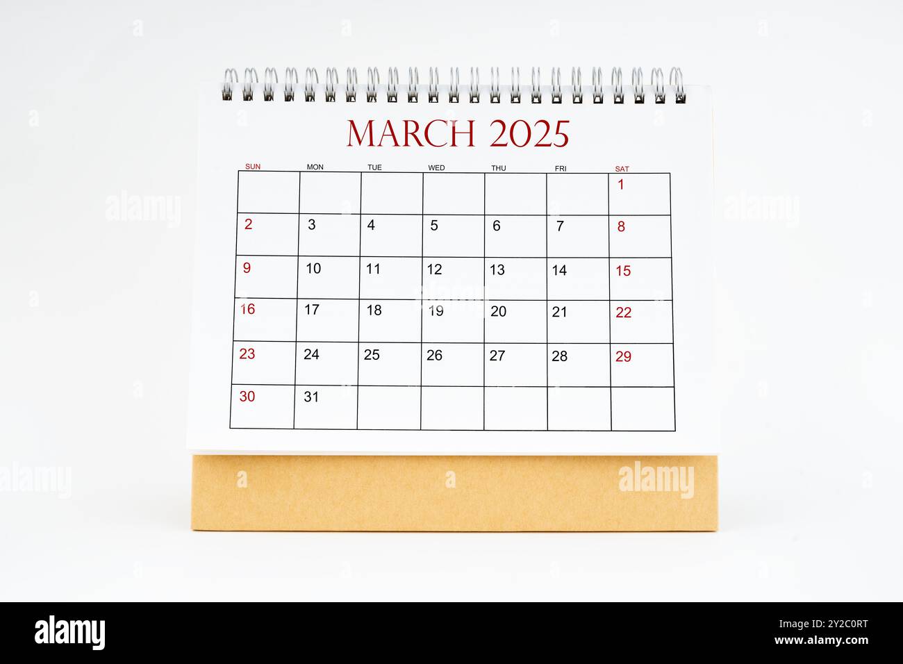 march-2025-desktop-calendar-isolated-on-white-background-planing-or-appointment-concepts-stock-photo-alamy