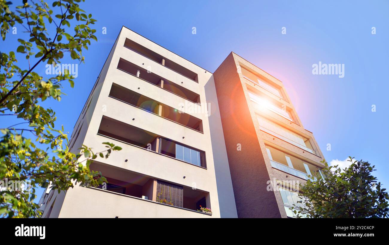 Photo inspiration: Modern Urban Apartment Concept Reference: Modern Architecture Of Urban Residential Apartment Building Apartment