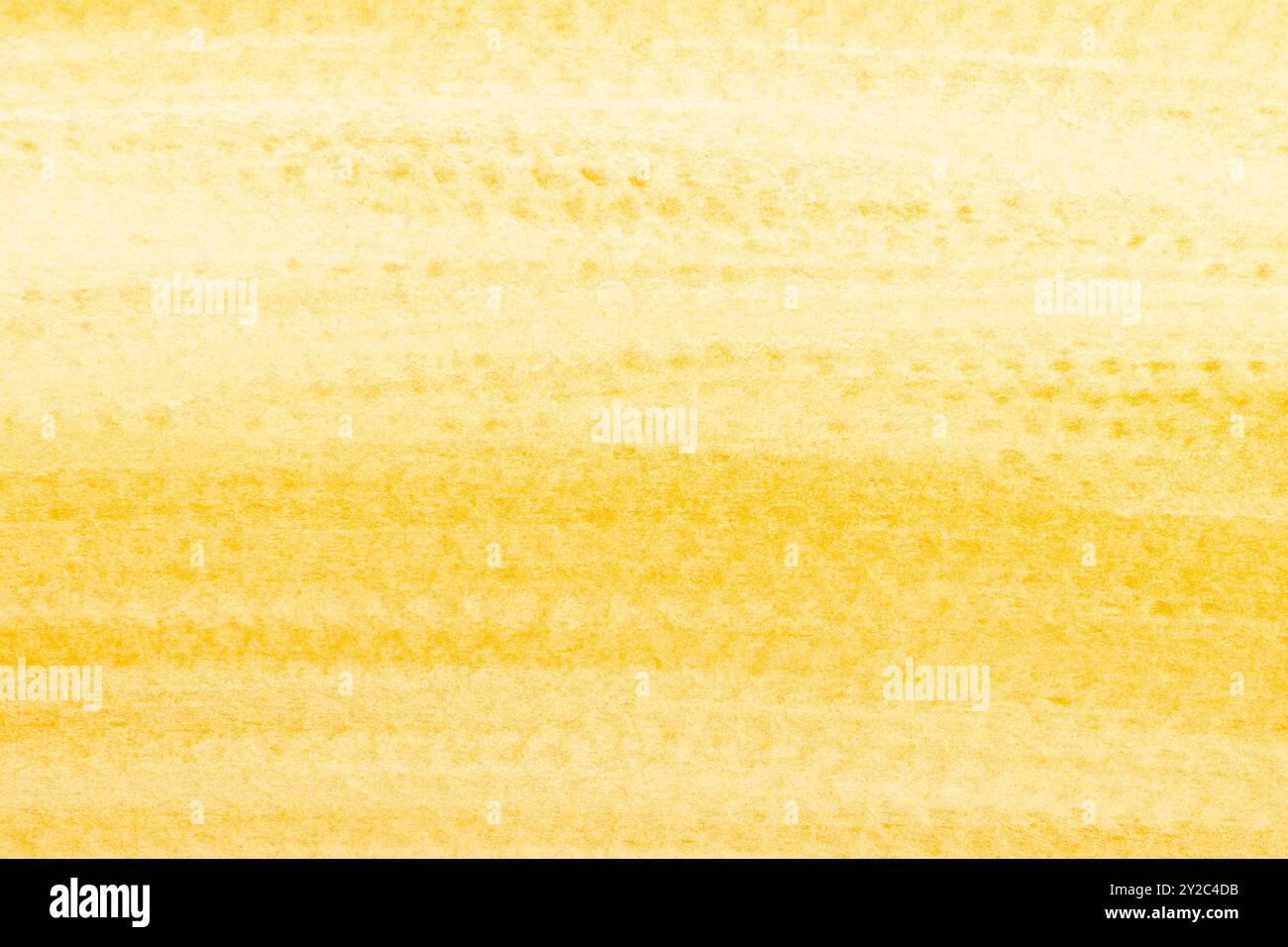 yellow watercolors on textured paper Stock Photo