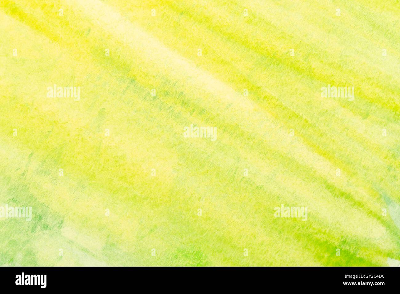 Green and yellow abstract watercolor texture as background. Stock Photo
