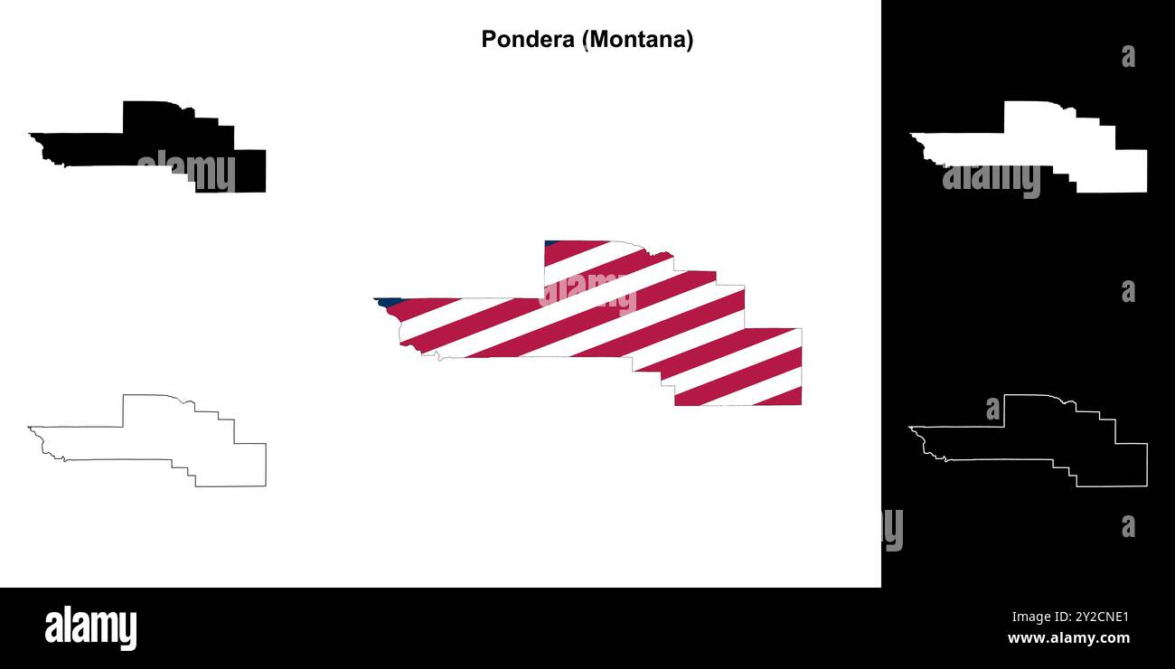 Pondera vector map hi-res stock photography and images - Alamy