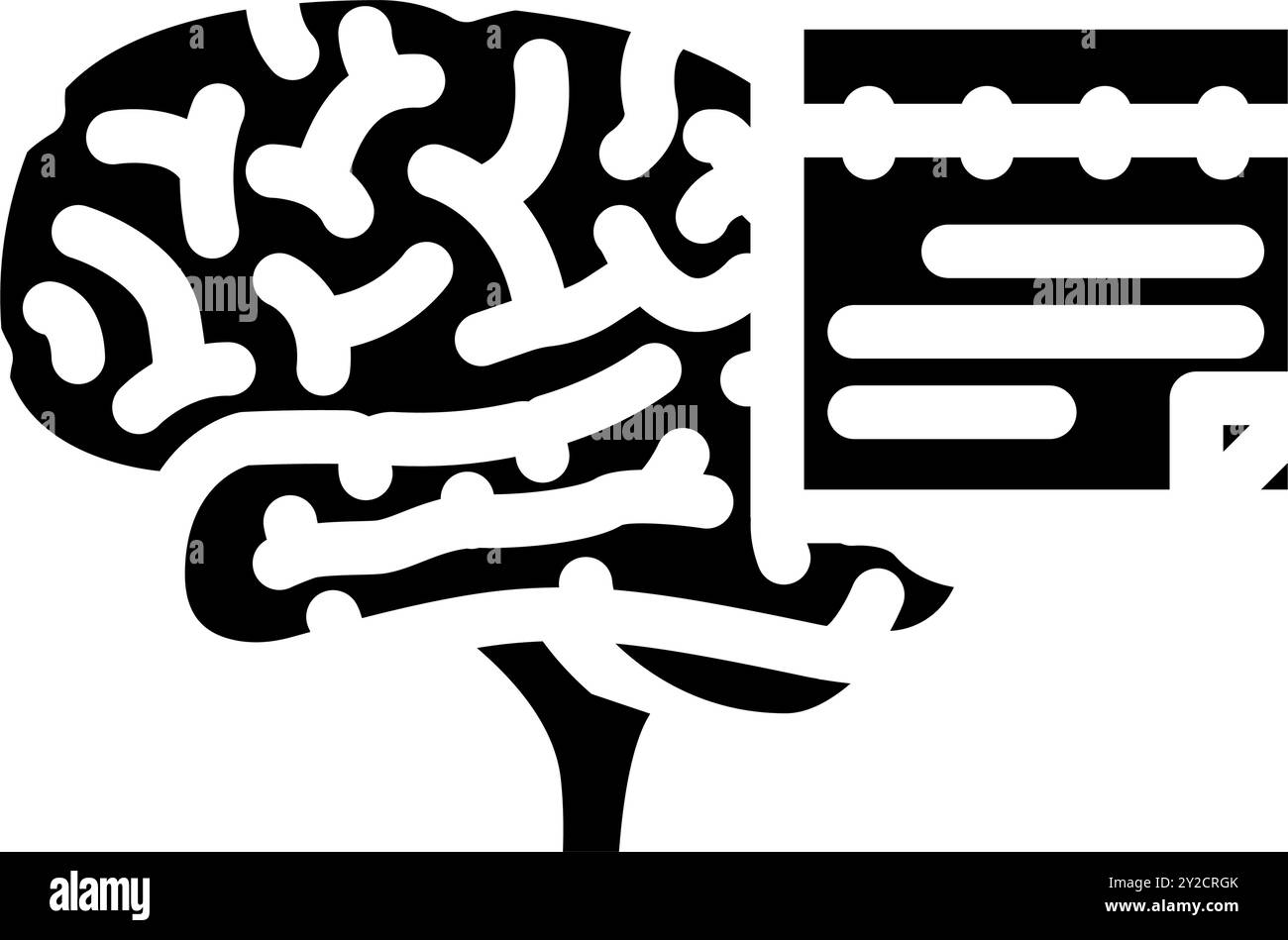 calendar brainstorm glyph icon vector illustration Stock Vector Image ...