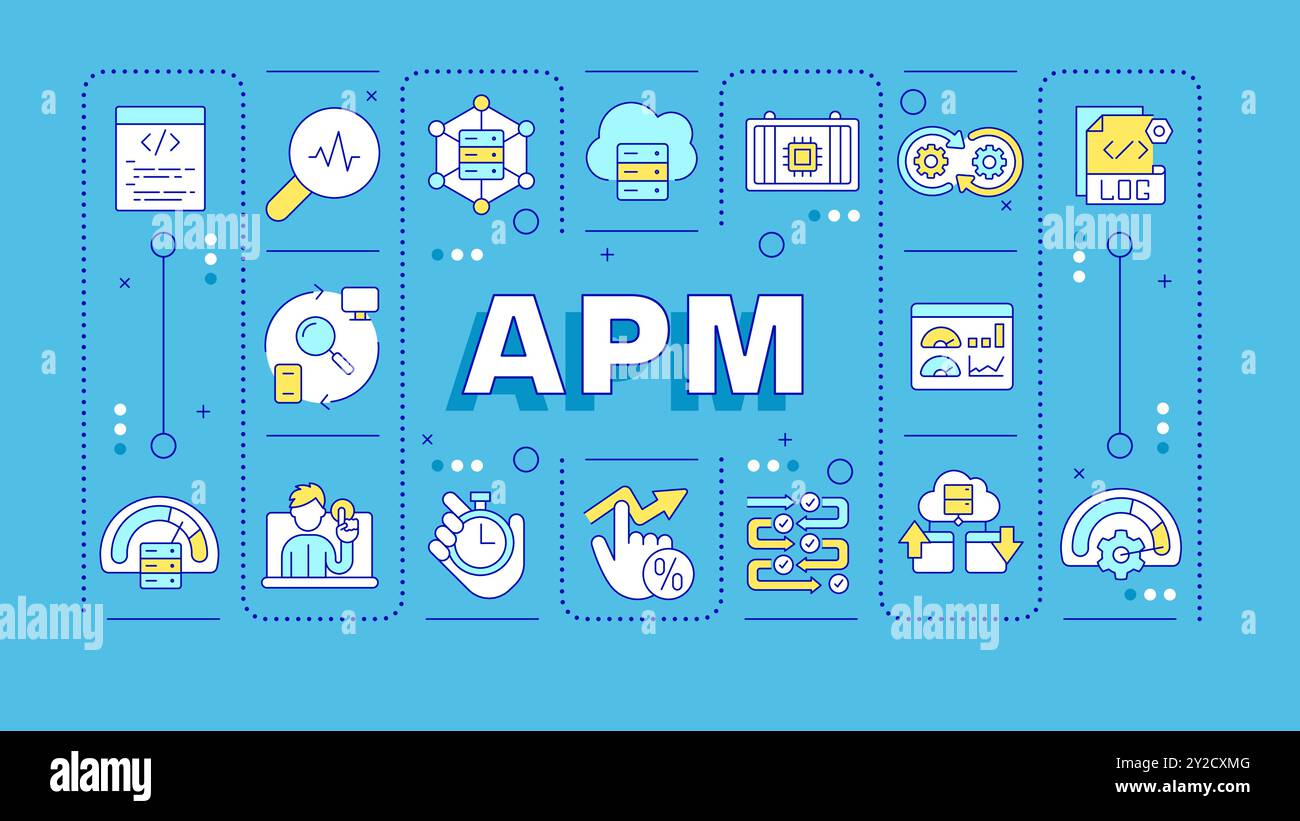 APM blue word concept Stock Vector Image & Art - Alamy