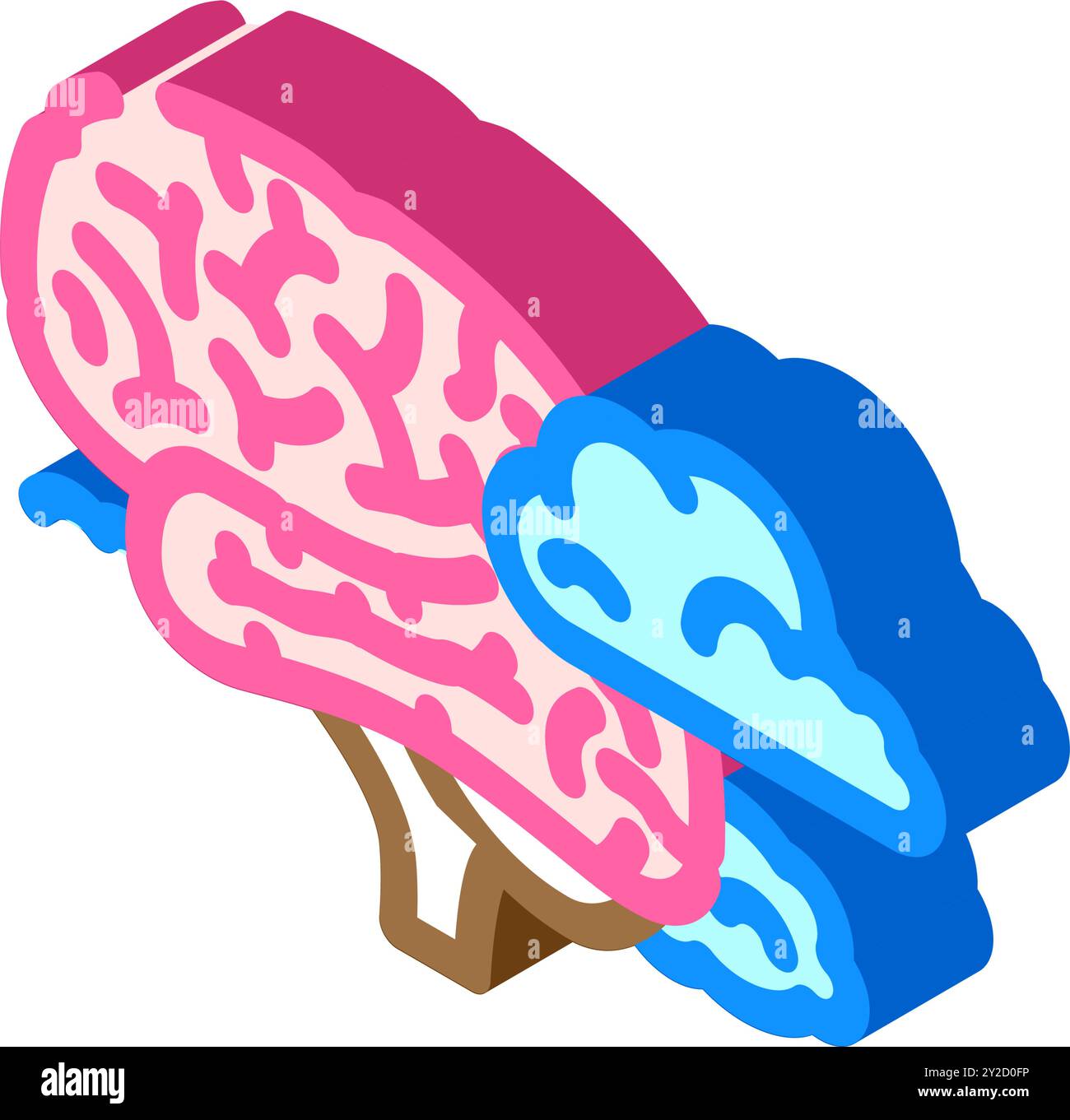 cloud brainstorm isometric icon vector illustration Stock Vector Image ...