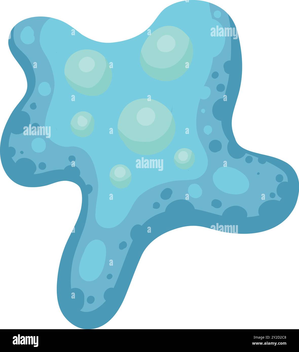 Cartoon bacteria. Biological virus and infectious bacterias. Microbe ...