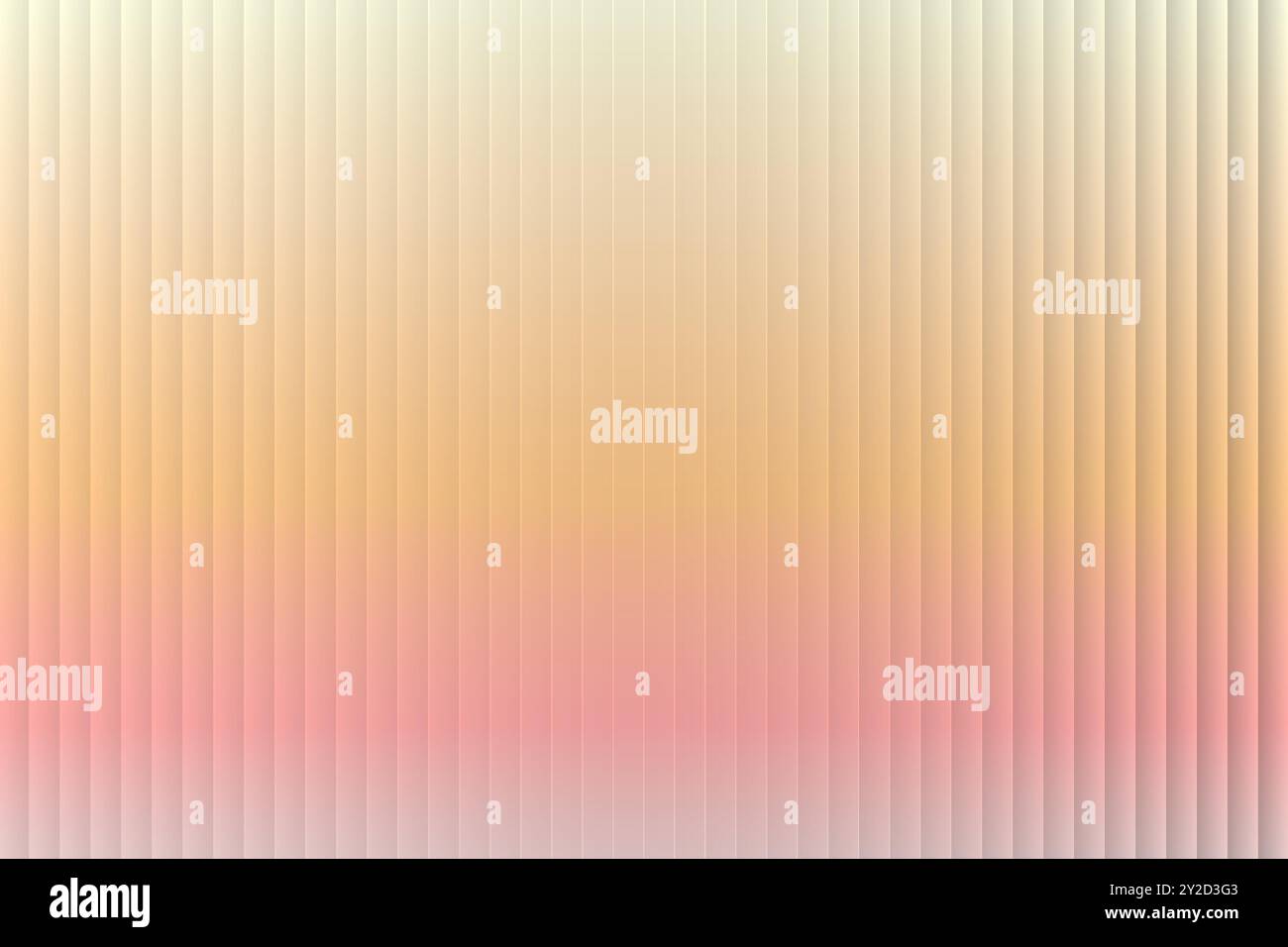 3D fluted glass with orange, pink background. Refracting the texture of ...