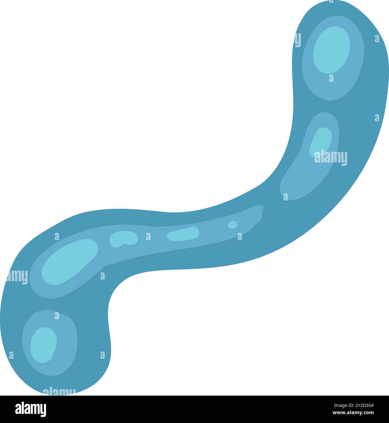 Cartoon bacteria. Biological virus and infectious bacterias. Microbe ...